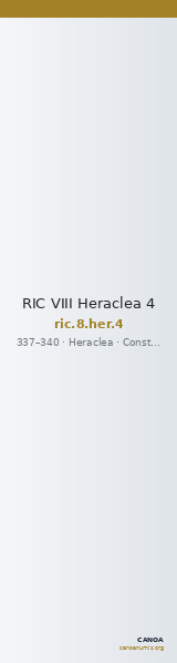 RIC VIII Heraclea 4 — CANOA