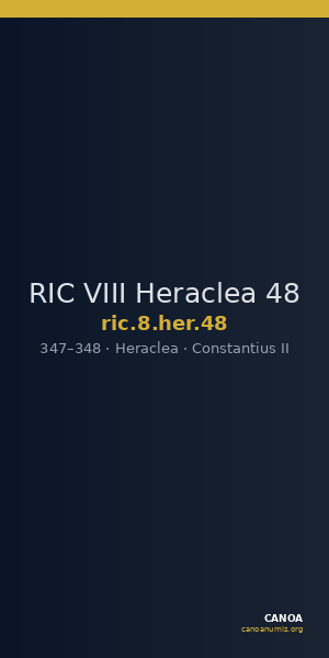 RIC VIII Heraclea 48 — CANOA