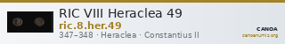 RIC VIII Heraclea 49 — CANOA