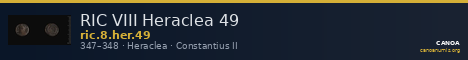 RIC VIII Heraclea 49 — CANOA