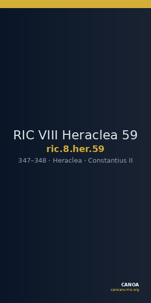 RIC VIII Heraclea 59 — CANOA