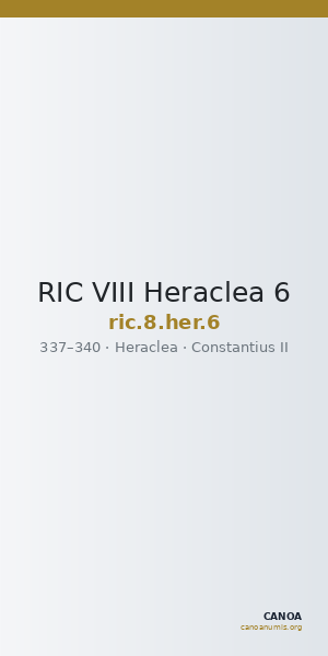 RIC VIII Heraclea 6 — CANOA