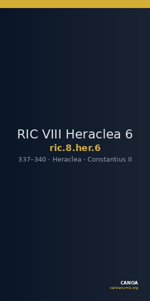 RIC VIII Heraclea 6 — CANOA