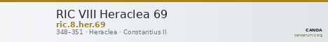 RIC VIII Heraclea 69 — CANOA