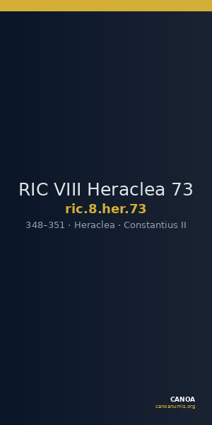 RIC VIII Heraclea 73 — CANOA