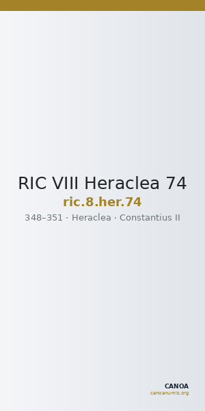 RIC VIII Heraclea 74 — CANOA