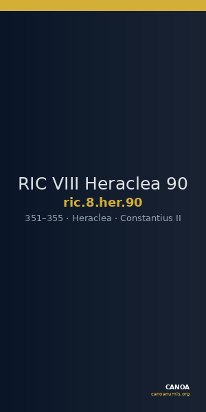 RIC VIII Heraclea 90 — CANOA