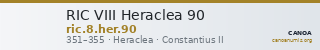 RIC VIII Heraclea 90 — CANOA