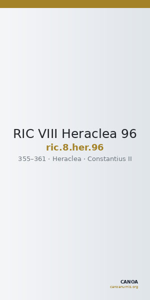 RIC VIII Heraclea 96 — CANOA