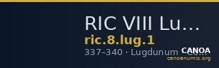 RIC VIII Lugdunum 1 — CANOA