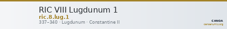 RIC VIII Lugdunum 1 — CANOA