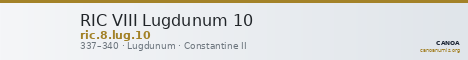 RIC VIII Lugdunum 10 — CANOA