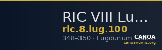RIC VIII Lugdunum 100 — CANOA