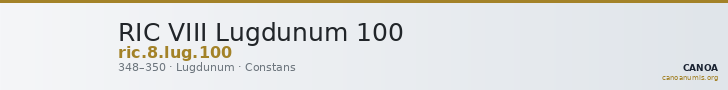 RIC VIII Lugdunum 100 — CANOA