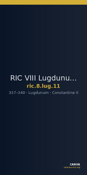 RIC VIII Lugdunum 11 — CANOA