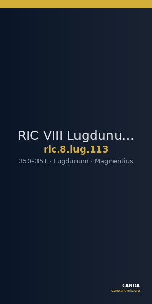 RIC VIII Lugdunum 113 — CANOA