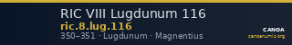 RIC VIII Lugdunum 116 — CANOA