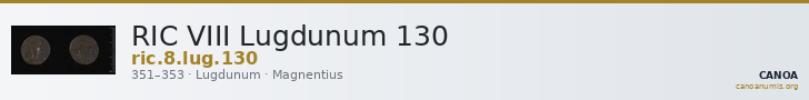 RIC VIII Lugdunum 130 — CANOA