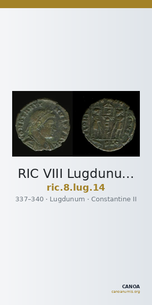 RIC VIII Lugdunum 14 — CANOA