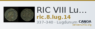 RIC VIII Lugdunum 14 — CANOA