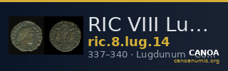 RIC VIII Lugdunum 14 — CANOA