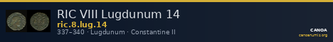 RIC VIII Lugdunum 14 — CANOA