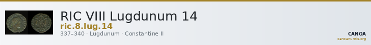 RIC VIII Lugdunum 14 — CANOA