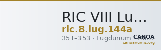 RIC VIII Lugdunum 144a — CANOA