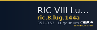 RIC VIII Lugdunum 144a — CANOA