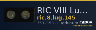 RIC VIII Lugdunum 145 — CANOA
