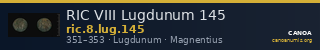 RIC VIII Lugdunum 145 — CANOA