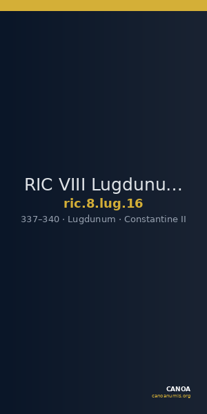 RIC VIII Lugdunum 16 — CANOA