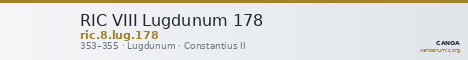 RIC VIII Lugdunum 178 — CANOA