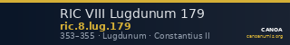 RIC VIII Lugdunum 179 — CANOA