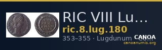 RIC VIII Lugdunum 180 — CANOA