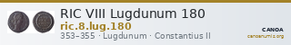 RIC VIII Lugdunum 180 — CANOA