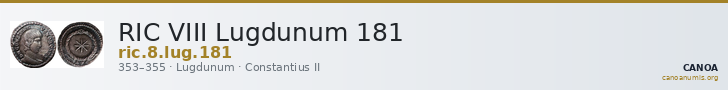 RIC VIII Lugdunum 181 — CANOA