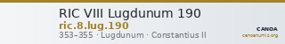 RIC VIII Lugdunum 190 — CANOA
