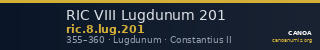 RIC VIII Lugdunum 201 — CANOA