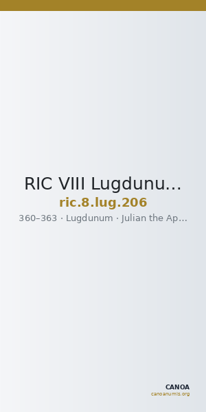 RIC VIII Lugdunum 206 — CANOA