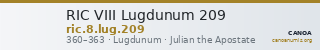 RIC VIII Lugdunum 209 — CANOA