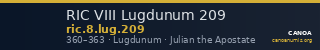 RIC VIII Lugdunum 209 — CANOA