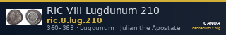 RIC VIII Lugdunum 210 — CANOA