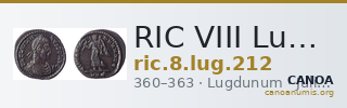 RIC VIII Lugdunum 212 — CANOA