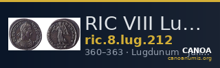 RIC VIII Lugdunum 212 — CANOA