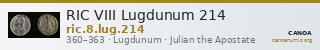 RIC VIII Lugdunum 214 — CANOA