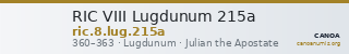 RIC VIII Lugdunum 215a — CANOA