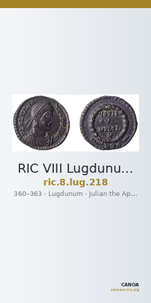 RIC VIII Lugdunum 218 — CANOA