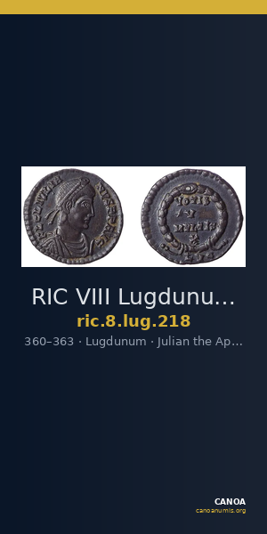 RIC VIII Lugdunum 218 — CANOA