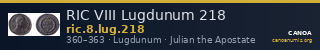 RIC VIII Lugdunum 218 — CANOA